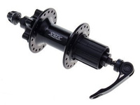 Piasta tylna aluminiowa XMX-A291QR 36-otw kaseta 8-9-rzęd QR hamulec tarczowy - łożyska maszynowe, oś CR-Mo, czarna