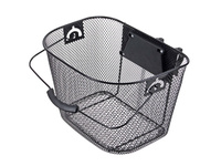 Kosz Verso przedni XD-058 zdejmowany szybki montaż "click" z uchwytem mocującym czarny