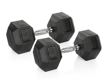 Zestaw hantli Hexagonalnych Vivo 2 x 15 kg