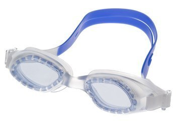 Okulary do pływania Vivo Junior B-0117 biało-niebieskie