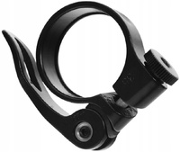 Obejma siodła aluminiowa 31,8mm z zaciskiem czarna