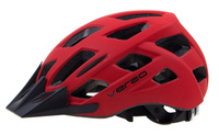Kask Verso HM-BI409-2 czerwony mat-daszek czarny