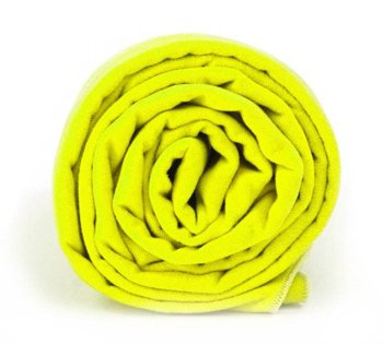 Ręcznik szybkoschnący z powłoką antybakteryjną Dr.Bacty 70x140 - neon żółty