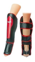 Allright Nagolennik + stopa PU czarno - czerwony