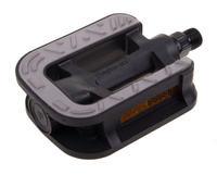 Pedały antypoślizgowe z tworzywa 9/16" czarne-łożyska kulkowe