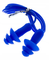 Zatyczki do uszu + pasek Vivo silikon-PVC B-2004 ciemnoniebieskie