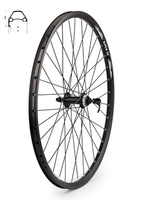 Koło przód 26" piasta Shimano HB-TX 505 Center Lock, obręcz disc nitowana czarna
