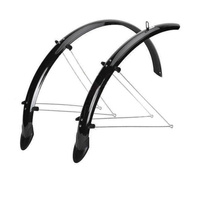 Błotnik Orion 28" x 48mm czarny komplet z chlapaczem