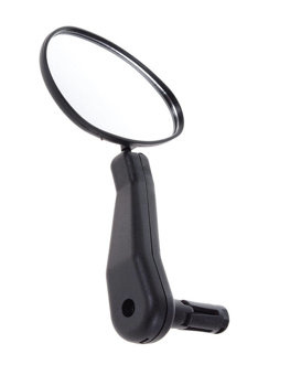 Lusterko HL-M03 180mm regulowane czarne mocowane wewnątrz kierownicy