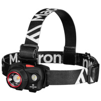 Latarka czołowa 90 CRI SUNSCAN 5.3 300 LM ładowalna 800Ah USB czarna