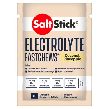 Elektrolityczne Pastylki do ssania SaltStick - 10 szt Smak kokos - ananas