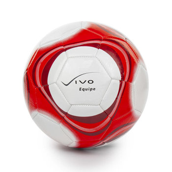 Piłka nożna Vivo Equipe biało-czerwona, rozmiar 5