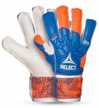 Rękawice bramkarskie Select GK gloves 34 Protection Flat cut w/finger protection orange-blue-white 7 500046
