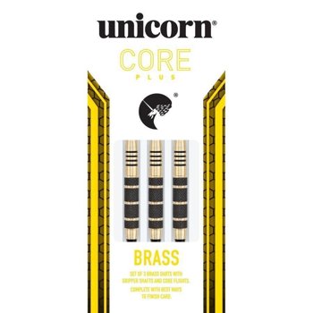 Rzutki Unicorn Core Plus Win black-gold brass darts 17g soft tip 04222