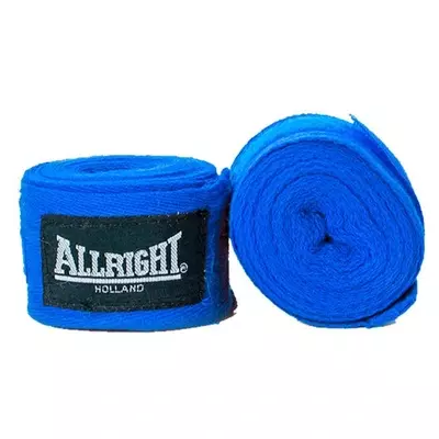 Bandaż bokserski Allright 4,2m niebieski