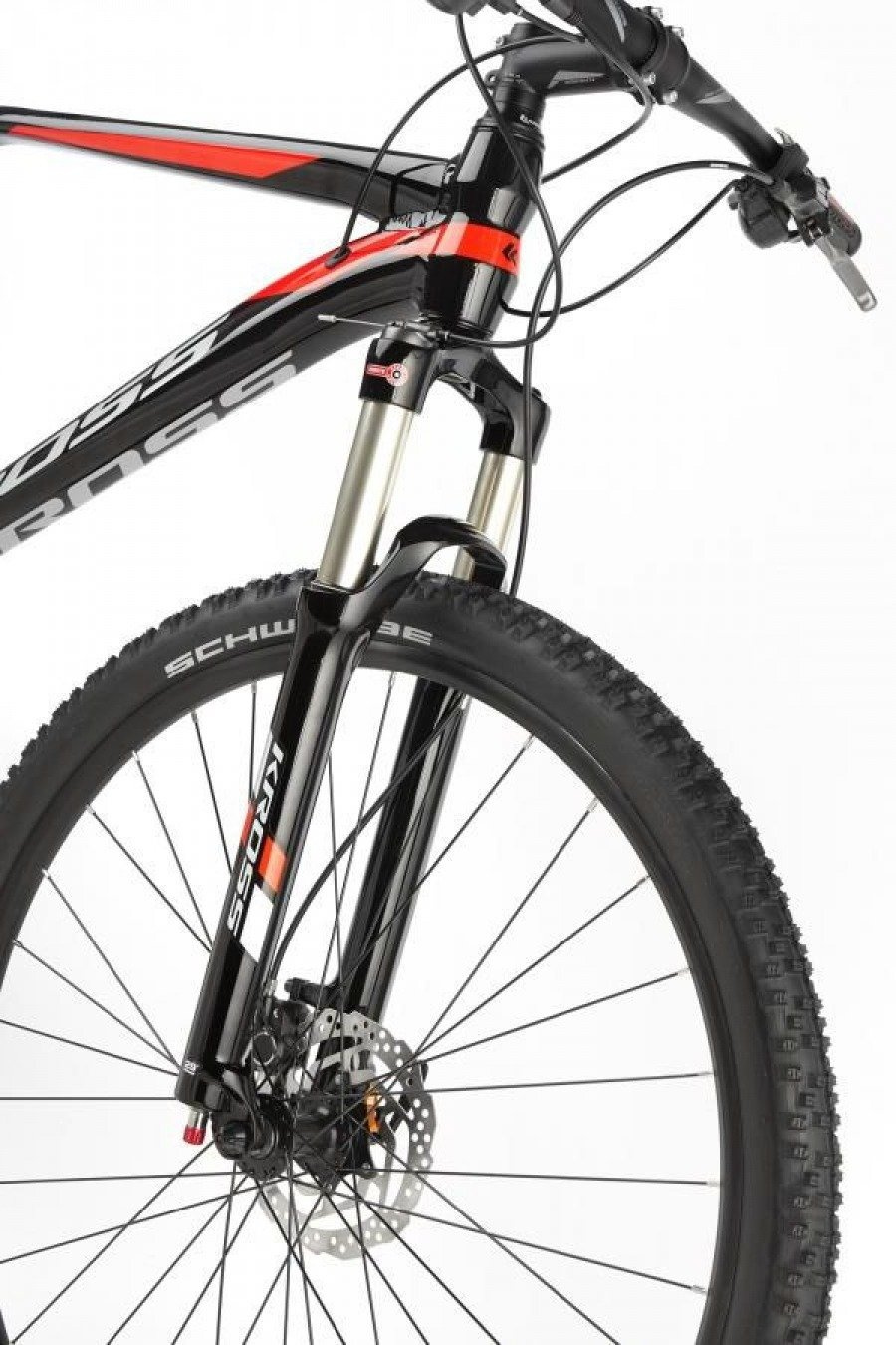Rower Kross LEVEL 5.0 27,5" czarnyczerwonysrebrny mat Sklep