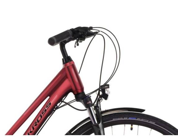 Rower Kross TRANS 5.0 rubinowy-czarny połysk damski