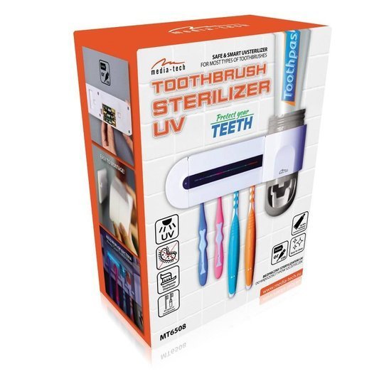 Uchwyt na szczoteczki z funkcją sterylizacji Media-Tech Toothbrush Sterilizer UV MT6508