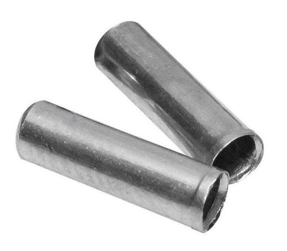 Zestaw Aluminiowych końcówek linki przerzutki lub hamulca 1-1,6 mm - 10 szt